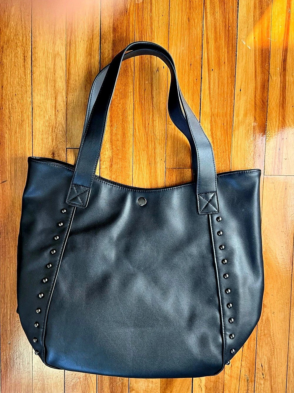 Studded Black Tote Like New